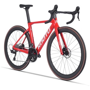 KOOTU Carbon Road Bike, Full Carbon Fiber Disc Brake Lightweight Racing Bicycle with 105 R7120 24 Speed Groupset and Hydraulic Disc Brake for Adult