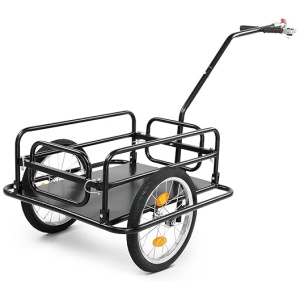 Ktaxon Foldable Bike Trailer, Bicycle Trailer with Unmatched Load Capacity, 16 Inch Pneumatic Tire, Universal Coupler, Foldable Frame and Safe...