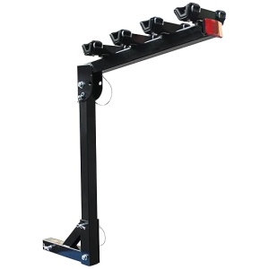 MaxxHaul 70210 Hitch Mount Bike Rack 4-Bike Rack, Black For Cars Trucks SUV's Minivans, Large