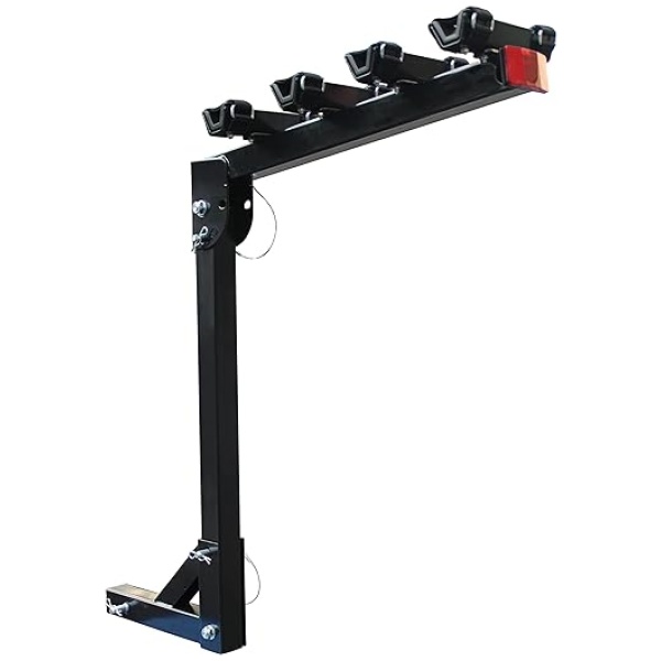 MaxxHaul 70210 Hitch Mount Bike Rack 4-Bike Rack, Black For Cars Trucks SUV's Minivans, Large