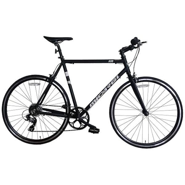 MICARGI 700C Road Bike Gravel 7 Speed Bicycle 530mm 480mm Frame 14G Steel Forks