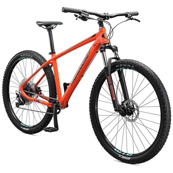 Mongoose Tyax Comp, Sport, and Expert Adult Mountain Bike, 27.5-29-Inch Wheels, Tectonic T2 Aluminum Frame, Rigid Hardtail, Hydraulic Disc Brakes