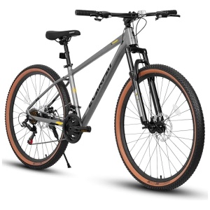 Mountain Bike 24/26/27.5 Inch, Front/Full Dual Suspension Mountain Bike, 21-Speed Disc/V-Brake, Mens Womens Trail Commuter City Snow Bicycles