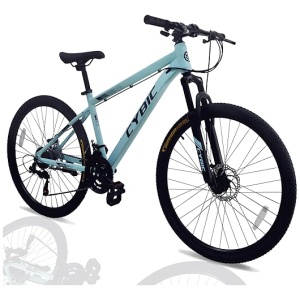 Mountain Bike 24/26in, 21-Speed Disc, Front Suspension Mountain Bike, Youth/Adult Mens Womens Commuter City Snow Bicycles