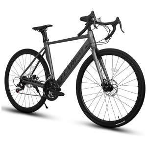 Road Bike 700C Tires, Drop/Flat Bar 14 Speeds Hybrid Bike for Men, Aluminum Alloy Lightweight Frame Disc Brake Racing Bike, City Commuting Road...