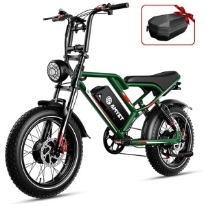 S8 Electric Bike for Adults, 2000W Dual Motor AWD 48V 25Ah Ebike 35MPH Electric Bicycles 7-Speed with Full Suspension Fork Hydraulic Disc Brake Max...