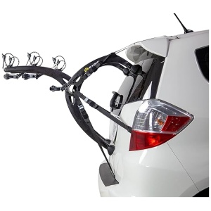 Saris Bike Racks, Bones EX Car Trunk Bicycle Rack Carrier, Mounts 3 Bikes, Black