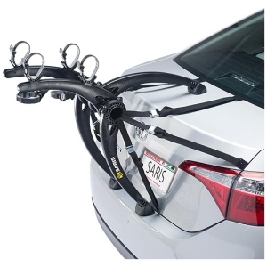 Saris Bones Car Trunk Bicycle Rack Carrier, Mounts 2 Bikes, Black - Durable, Rust-Free, Anti-Sway Straps, Fits Most Vehicles, Made in USA,...