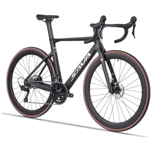 SAVADECK Carbon Fibre Road Bike, Hydraulic Oil Disc Bike with Carbon Fibre Frame and Wheelset, Lightweight Full Carbon Fibre Racing Bike with...