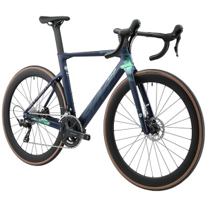 SAVADECK Carbon Fibre Road Bike, Hydraulic Oil Disc Bike with Carbon Fibre Frame and Wheelset, Lightweight Full Carbon Fibre Racing Bike with 105...