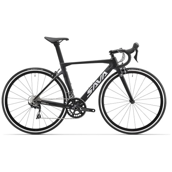 SAVADECK Carbon Road Bike, Windwar5.0 Carbon Fiber Frame 700C 25C Tire Racing Bicycle with Shimano 105 22 Speed Groupset Ultra-Light Bicycle for...