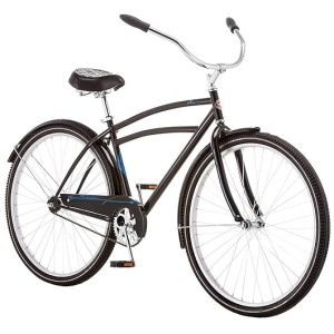 Schwinn Gammon Cruiser Bike, For Men and Women, Single Speed, 26-Inch Wheels, Retro-Styled Frame, Rear Coaster Brake, Black