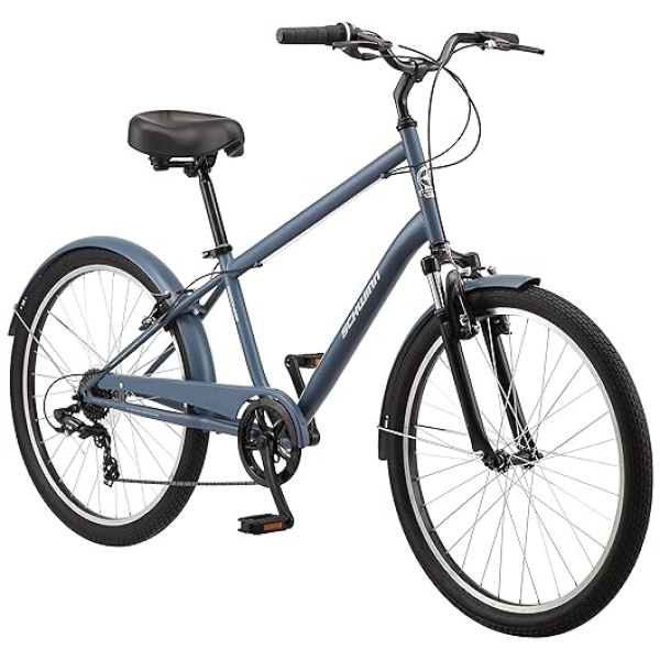 Schwinn Regioneer Adult Hybrid Comfort Bike, 26-Inch Wheels, 7-Speed, Steel Frame, Alloy Linear Brakes, Multiple Colors