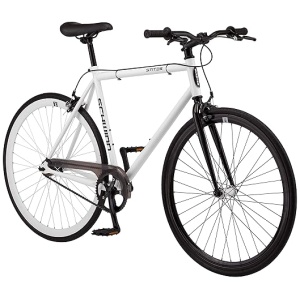 Schwinn Stites Fixie Adult Commuter Road Bike, Single-Speed, Steel Stand-Over Frame, 700c Wheels, Flip-Flop Hub