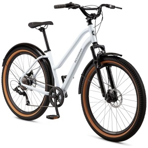 Schwinn Vega CE and Inline Version Adult Hybrid Comfort Bike, 27.5-Inch Wheels, 15.5-18.5-Inch Alloy Aluminum Comfort Frame, 7 or 8-Speed Twist...
