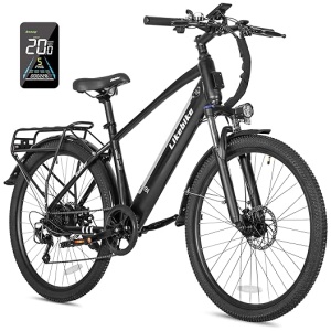 Seeker 26" Electric Bike for Adults with Peak 500W Brushless Motor, 35Miles 324WH Removable Battery 20MPH Commuting Electric Mountain Bike, UL 2849...