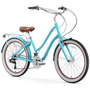 sixthreezero EVRYjourney Women's Step-Through Hybrid Cruiser Bicycle
