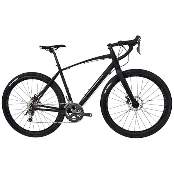 Tommaso Illimitate Gravel Bike, Shimano Tiagra with Disc Brakes, Extra Wide Tires and Carbon Fork, Perfect for Road Or Dirt Trail Adventure...