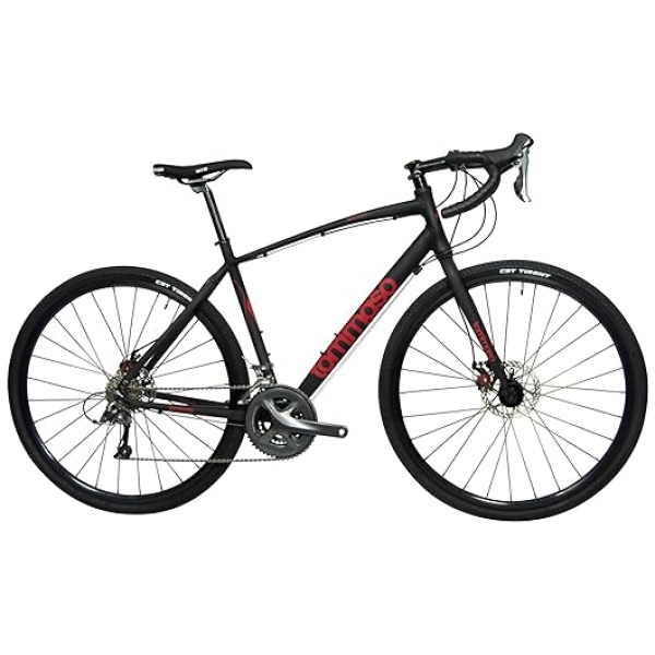 Tommaso Sentiero Gravel Bike, Shimano Claris Adventure Bike with Disc Brakes, Extra Wide Tires, Perfect for Road Or Dirt Trail Touring, Matte...