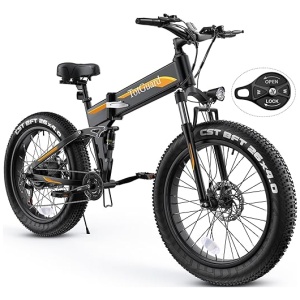 TotGuard Electric Bike, 26" x 4.0 Fat Tire Ebike with 500W Brushless Motor (Peak 750W), 48V 10Ah Foldable Electric Bicycles, 21.6MPH Electric...