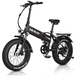 VARUN E Bikes for Men - 500W Folding Electric Bike for Adults Up to 40 Miles,13AH Anti-Theft Designed Battery, Shock Absorber, and Pedal-Assist...