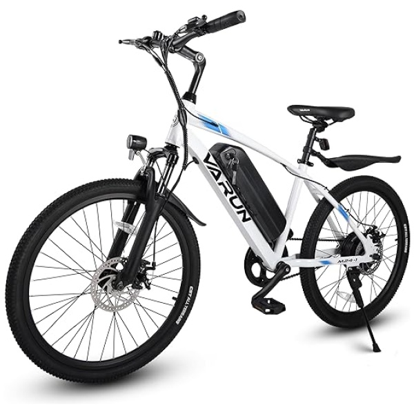 VARUN Electric Bike - Electric Bike for Adults Peak 500W Motor with Removable Battery - Up to 35Miles 20MPH 24'' Ebike with Front Fork Suspension...