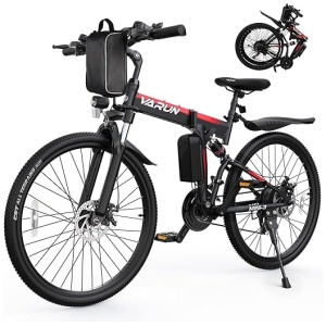 VARUN Folding Electric Bike - Ebikes for Adults Peak 750W Motor, Foldable Electric Bike with 48V Removable Battery, Up to 20+MPH 50 Miles, 21-Speed...