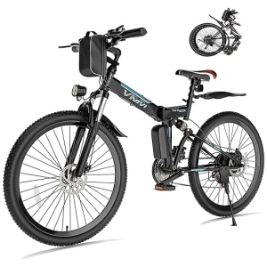 Vivi Electric Bike for Adults Foldable 500W (Peak 750W) Electric Mountain Bike 26'' Commuter Ebike 20MPH Adult Electric Bicycles with Removable...