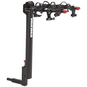 Yakima DoubleDown 4 Tilting Aluminum Hitch Bike Rack for Car, SUV, and Truck with 1.25 or 2 Inch Bike Rack Hitch Receivers, Black