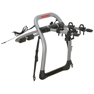 Yakima HalfBack 2 Bike Capacity Trunk Bike Strap Rack with 4 Strap Attachment, SuperCrush ZipStrips, and Bomber External Frame, Gray/Black